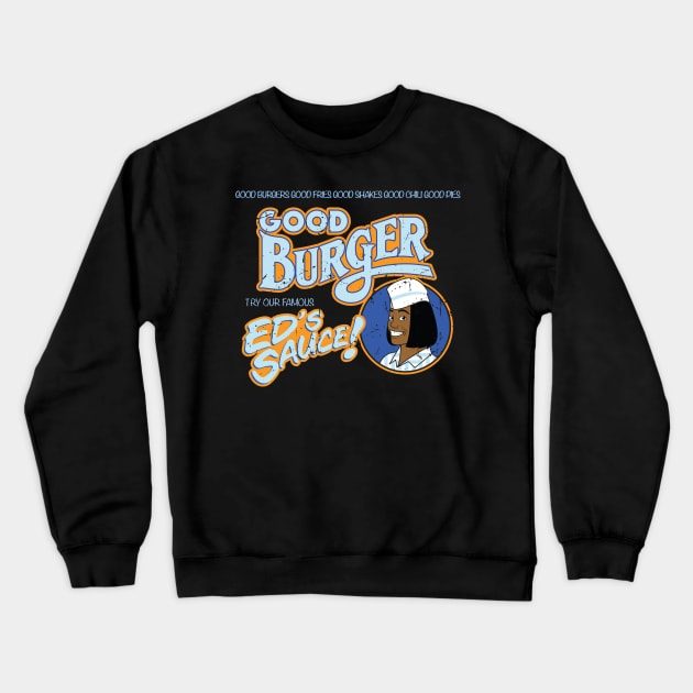 Good Burger Distressed Advertisement Crewneck Sweatshirt by BrianPower